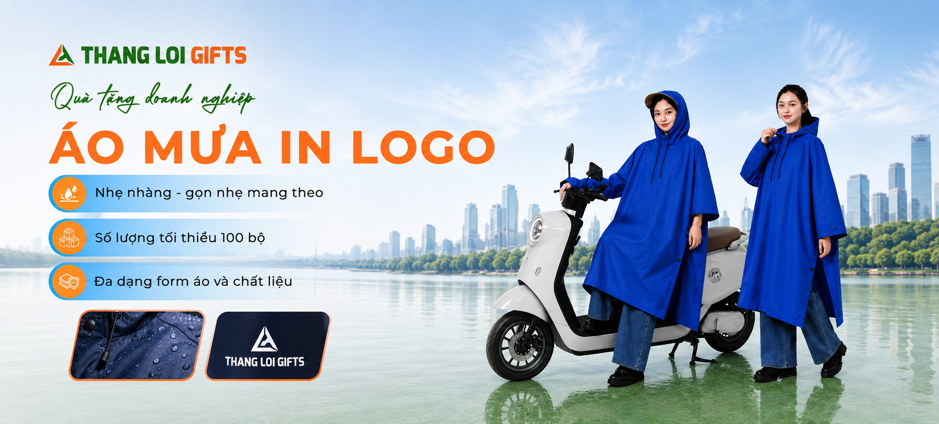 Áo mưa  Banner
