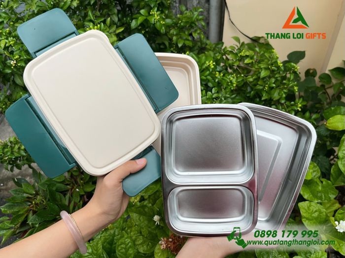 Hộp cơm văn phòng in logo công ty