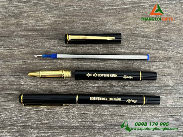 Bút ký kim loại nắp bật cao cấp khắc tên BK-08
