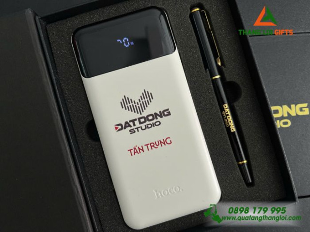 Bộ quà tặng Pin sạc dự phòng + Bút ký GS-05