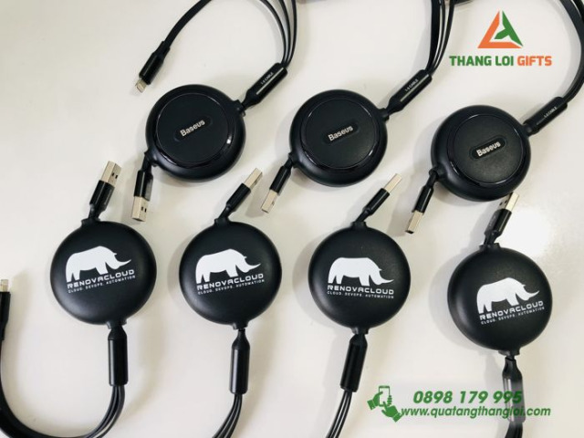 Cáp sạc nhanh 3 đầu Baseus