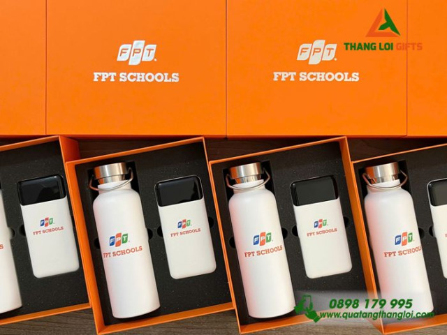 Bộ quà tặng Bình giữ nhiệt + Pin sạc dự phòng GS-02