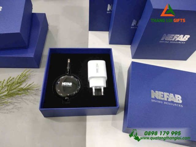 Bộ quà tặng Cáp sạc đa năng+ Củ sạc GS-09