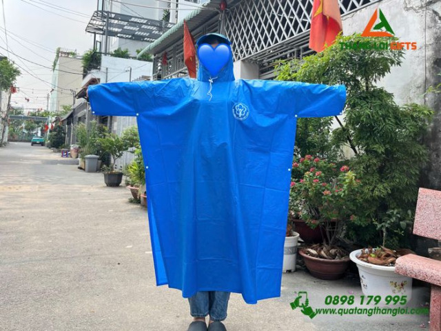 Áo mưa nhựa PVC in ấn theo yêu cầu 
