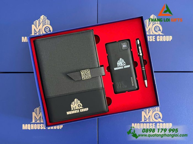 Bộ quà tặng Sổ tay + Pin sạc + Bút ký GS-16