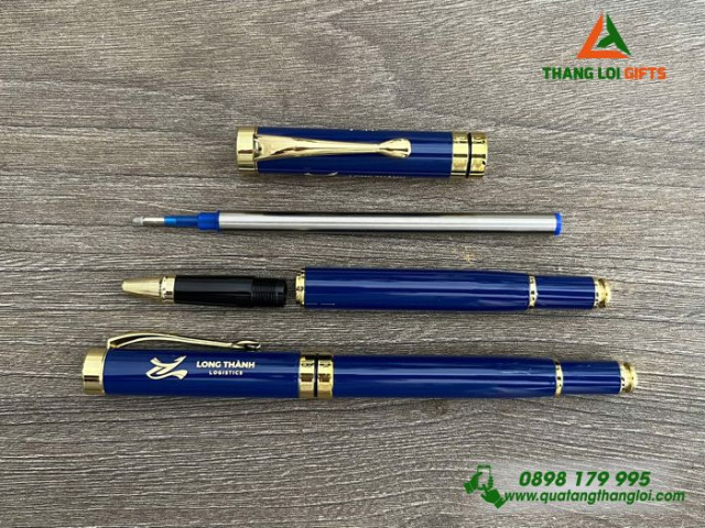 Bút ký kim loại nắp đẩy cao cấp in khắc tên BK-03