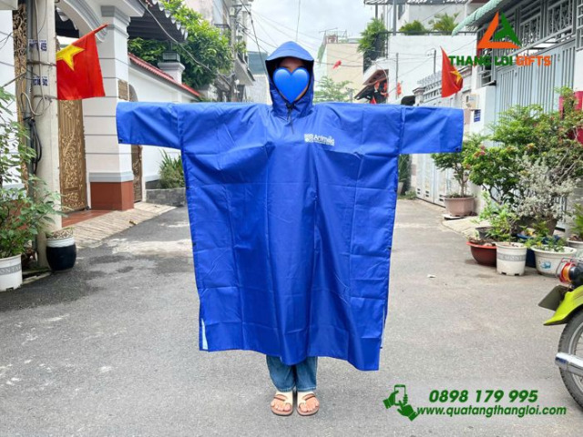 Áo mưa cánh dơi in logo KH-10