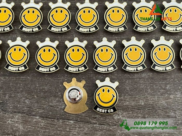 Huy hiệu cài áo in logo KH-08