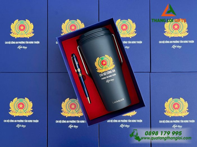 Bộ quà tặng Ly giữ nhiệt LocknLock + Bút ký GS-22