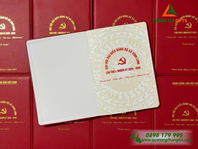 Sổ tay bìa da Đại hội ST-09