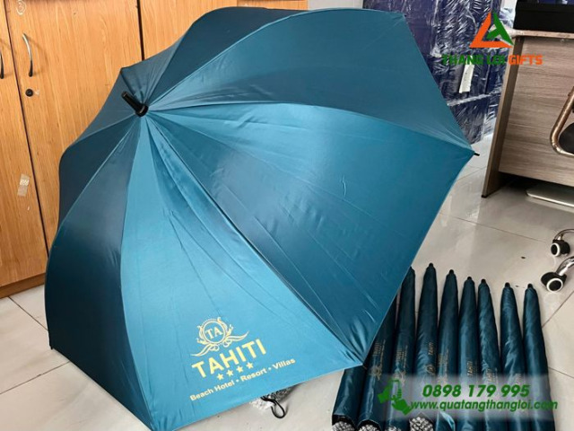 Dù cầm tay cán thẳng in logo công ty