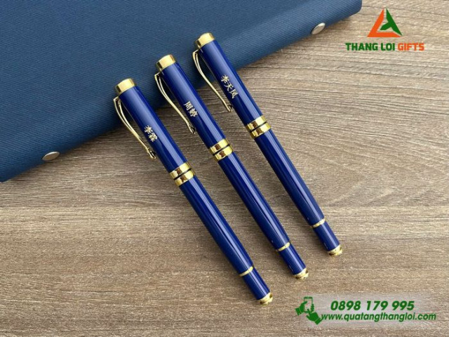 Bút ký kim loại nắp đẩy cao cấp in khắc tên BK-03
