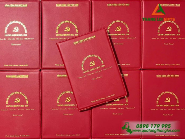Sổ tay bìa da Đại hội ST-09