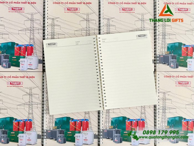 Sổ tay lò xo A5 in logo ST-07