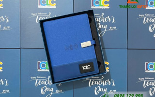 Bộ quà tặng khắc tên thầy cô tri ân ngày 20/11: Thangloigifts x ICLC