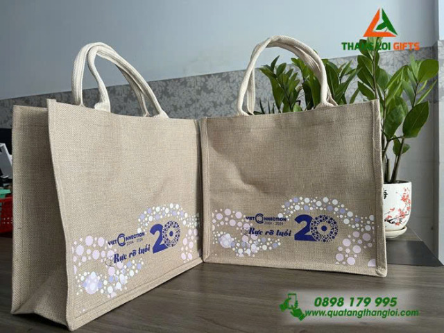 Túi vải đay in logo TV-03