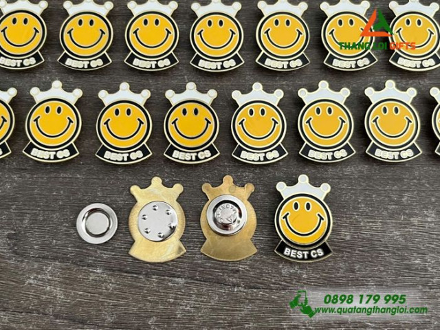 Huy hiệu cài áo in logo KH-08