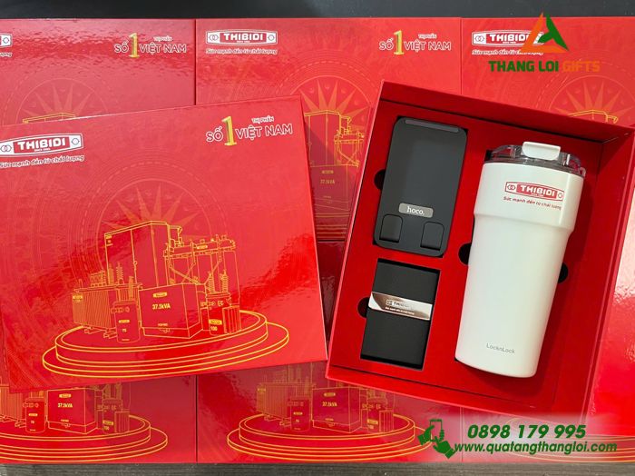 Bộ quà tặng Ly LocknLock + Giá đỡ + Hộp Namecard GS-17