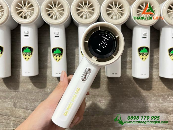 Quạt cầm tay mini in logo theo y&ecirc;u cầu