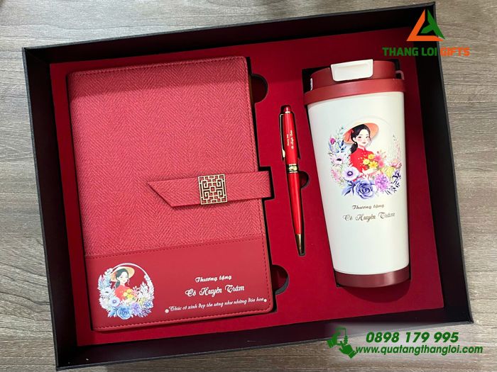 Set qu&agrave; tặng in khắc t&ecirc;n thầy c&ocirc; l&agrave;m qu&agrave; tặng 20/11